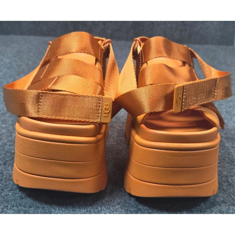 UGG Ashton Ankle Sandal Womens Sandle Orange Platform Lug Sole Strappy 1167431